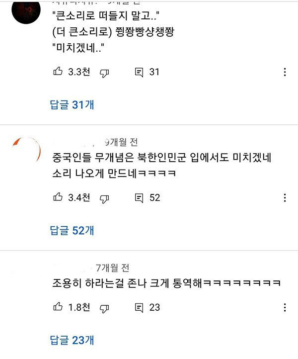 시끄러운 관광객에 빡친 북한 누나