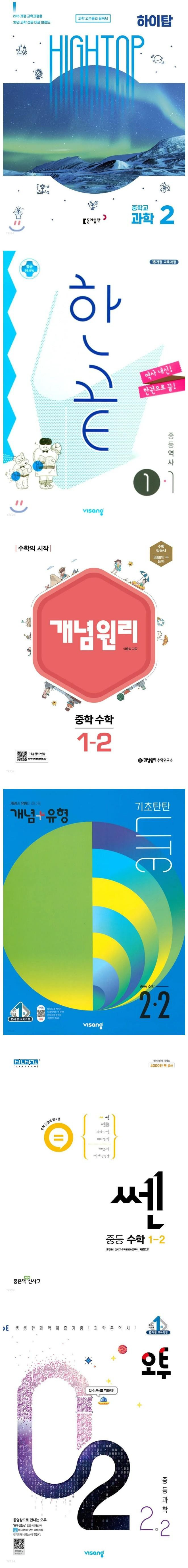 이 문제집들은 아직도 현역임