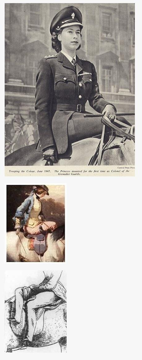 옛날 여자들이 말타는 방법