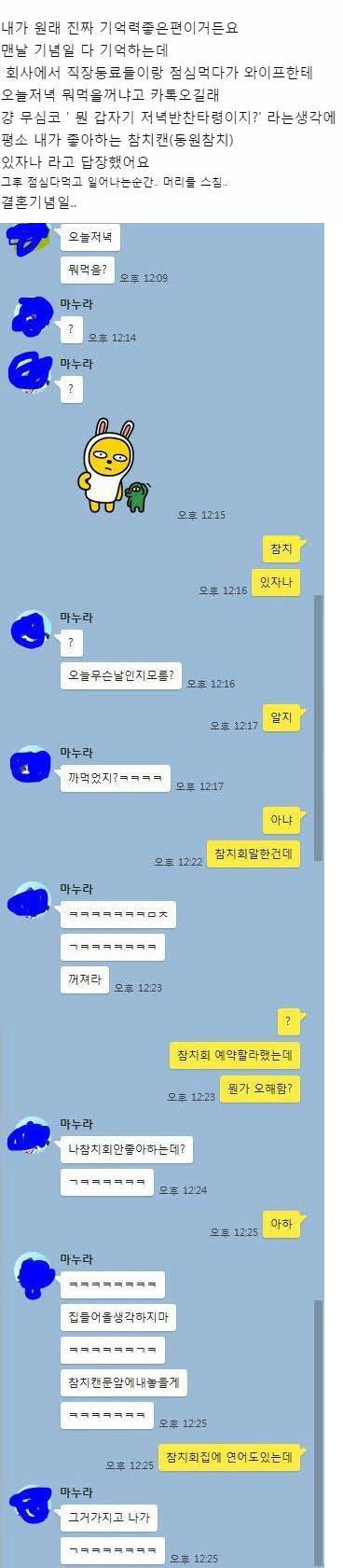 여친 생일날 다른여자 생일파티간 남자