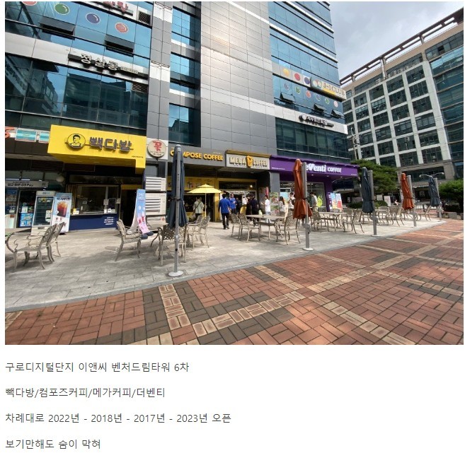 '저가 커피' 4대장 다 모인 건물